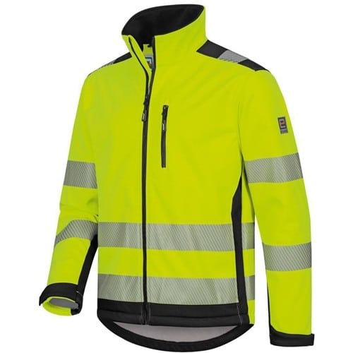 ELYSEE Warnschutz-Softshelljacke RYAN Gr.2XL (62/64) gelb/schwarz ELYSEE