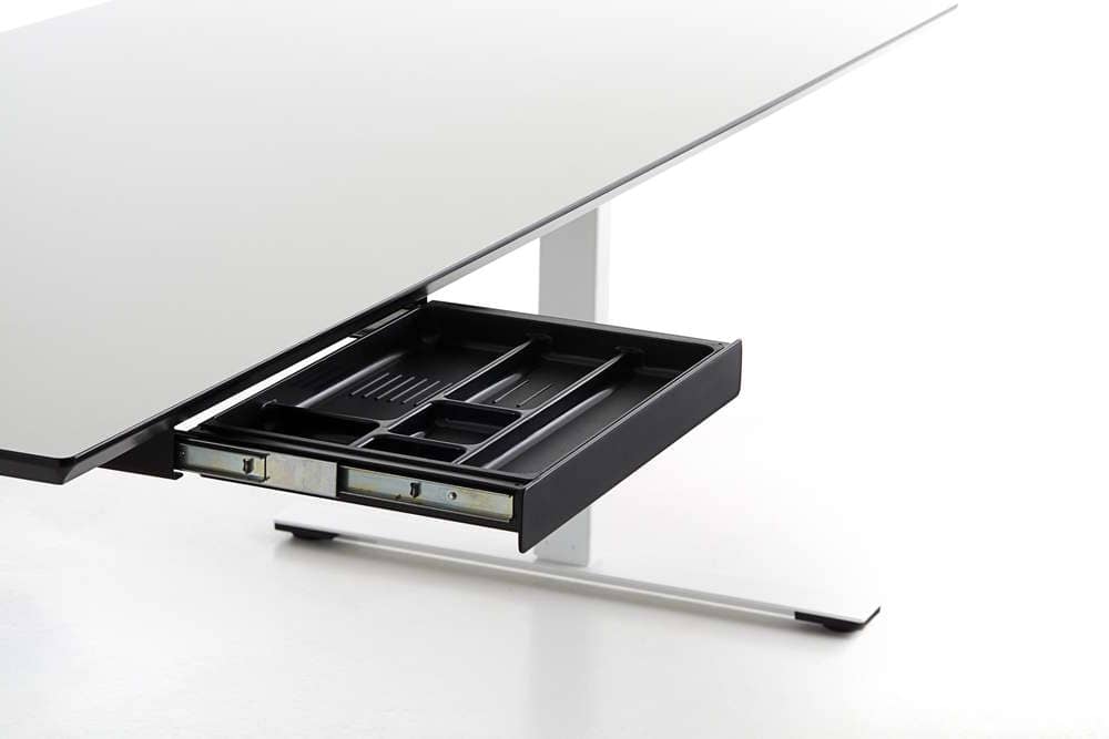 Veyhl praktische Stiftablage , RAL 9006 weißaluminium