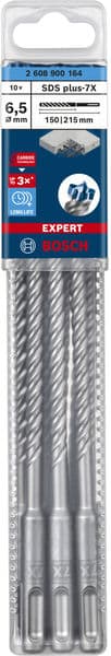 BOSCH EXPERT SDS plus-7X Hammerbohrer, 6,5 x 150 x 215 mm, 10-tlg.. Für Bohrhämmer