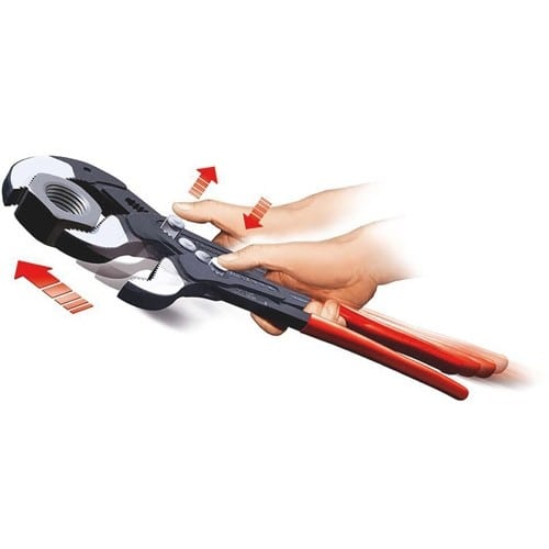 KNIPEX Rohr- u.Wasserpumpenzange Cobra® L.560mm Spann-W.120mm pol.Ku.-Überzug KNIPEX