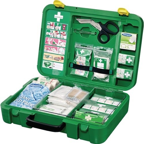 Nordwest Erste Hilfe Koffer First-Aid-Kits B300xH420xT118ca.mm grün CEDERROTH