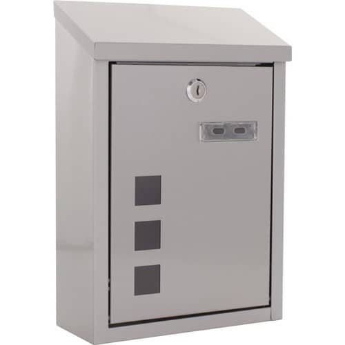 ROTTNER Briefkasten Casa H.325mm B.220mm T.100mm grau VA DIN C5 ROTTNER