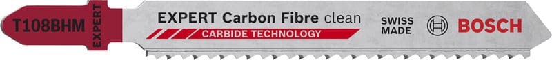 BOSCH EXPERT ‘Carbon Fiber Clean’ T 108 BHM Stichsägeblatt, 3 Stück. Für Stichsägen