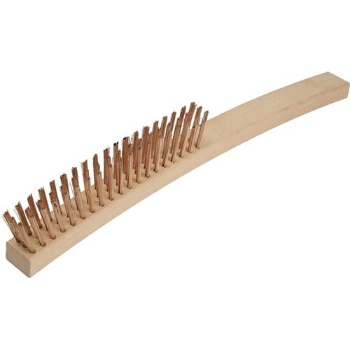 ENDRES TOOLS Drahtbürste L.350mm Zinnbronzedraht 0,3mm 3-reihig funkenfrei ENDRES TOOLS