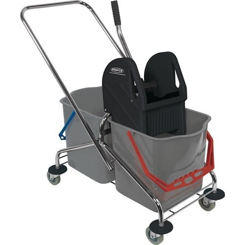 SPRINTUS Reinigungswagen Eimer 2x27l,Presse STA SPRINTUS