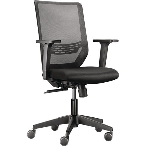 TREND OFFICE Bürodrehstuhl Synchr.-Techn.schwarz 410-520mm m.Lehnen Trgf.110kg TREND OFFICE