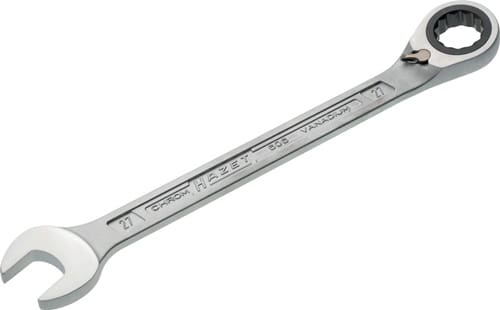 HAZET Maulringratschenschlüssel 606 SW 27mm L.359,2mm umschaltbar,Rings.15Grad HAZET