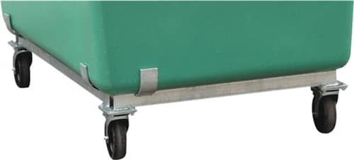 CEMO Rollengestell f.GFK-Behälter 1100l verz.m.4 Lenkrollen