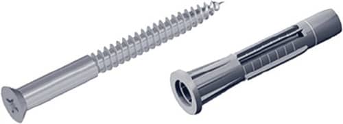 ALFER ELEMENT SYSTEM Schrauben-Set 11602 4,5x60mm STA verz.m.Dübeln u.Schrauben ALFER ALUMINIUM