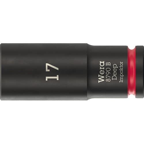 WERA Steckschlüsseleinsatz 8790 B Impaktor Deep 3/8 Zoll 17mm L.63mm WERA