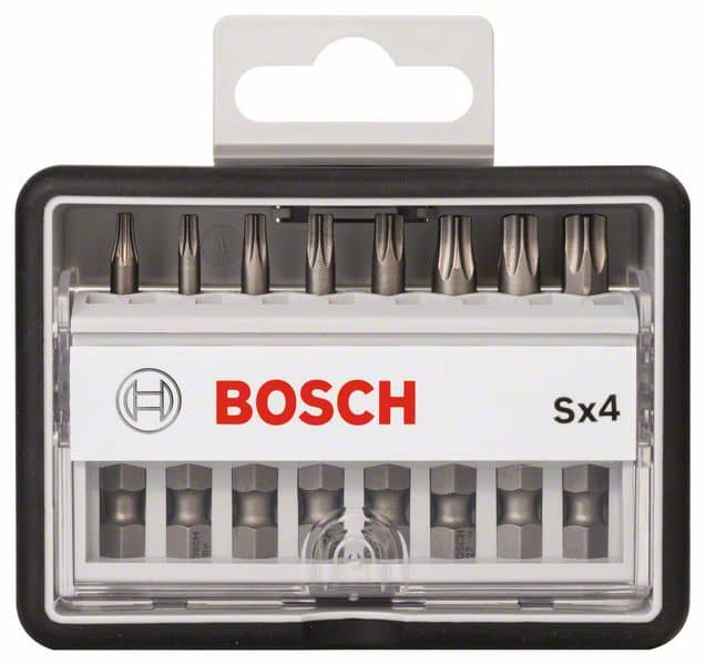 BOSCH Schrauberbit-Set Robust Line Sx Extra-Hart, 8-teilig, 49 mm, Torx