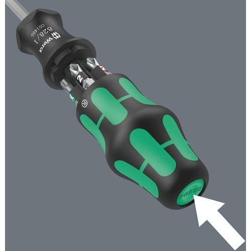 WERA Magazinbithalter KK 27 Set 1 7-tlg.PH/PZD/TX/Schlitz WERA
