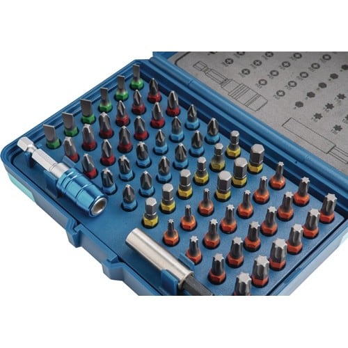 TECWERK Bitsortiment 62-tlg.Schlitz/PH/PZD/TX/6Kt.TECWERK