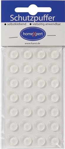 Türanschlagdämpfer 12mm Ku. klar selbstklebend