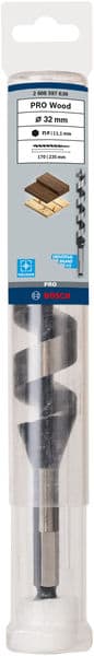 BOSCH Holzschlangenbohrer, Sechskant 32 x 170 x 235 mm, d 11,1 mm