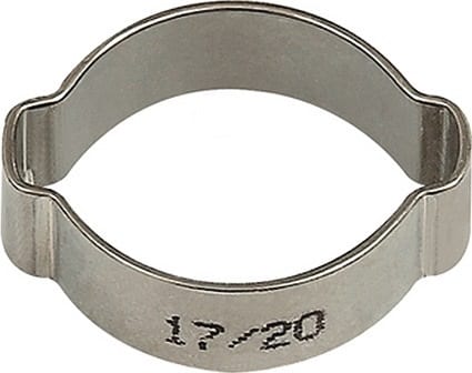 RIEGLER Schlauchklemme 2-Ohr Edelstahl 1.4301 (W4) 50St./Beutel RIEGLER