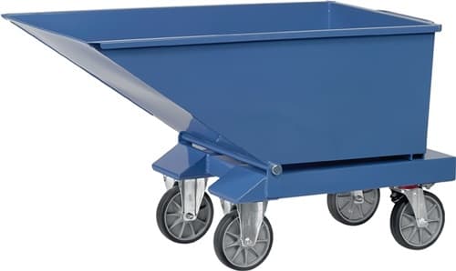 FETRA Muldenkipper Inh.250l L1359xB713xH780mm brillantblau o.Ablasshahn