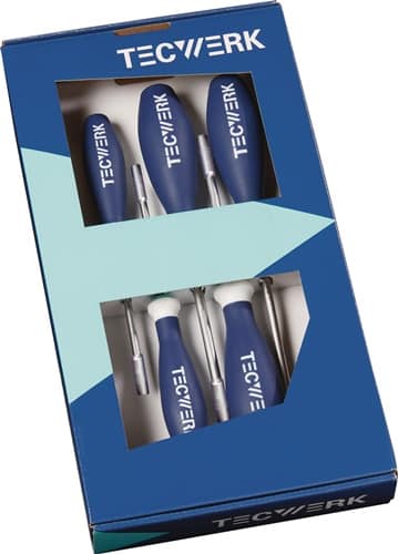 TECWERK Sechskantsteckschlüsselsatz 5-tlg.3-Komponentenheft TECWERK