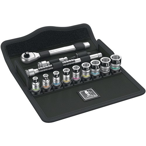 WERA Steckschlüsselsatz 8100 SA 12 HF Zyklop 13-tlg.1/4 Zoll SW 5-13mm Z.72 6KT WERA
