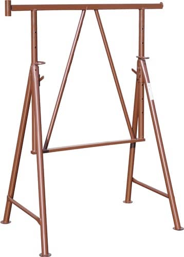 MÜBA Stahlrohr-Gerüstbock,lack.B120xH75cm 75-130cm m.Pfostenhalterung MÜBA