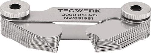 TECWERK Radienschablone 15,5-25mm Bl.15 St.TECWERK