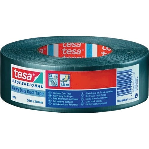 TESA Gewebeband duct tape 4663 silber L.50m B.48mm Rl.TESA