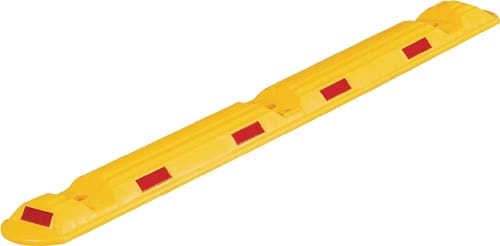 Leitschwelle L1170xB150xH50mm PP gelb m.roten Reflexstreifen