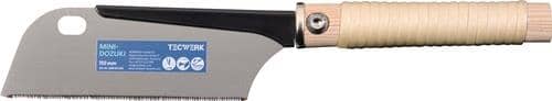 TECWERK Japansäge/Feinzugsäge Mini Dozuki Blatt-L.150mm Gesamt-L.370mm ger.Rattangriff