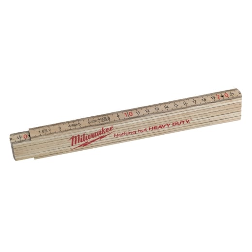 MILWAUKEE 2 m Natur Gliedermaßstab Holz Slim