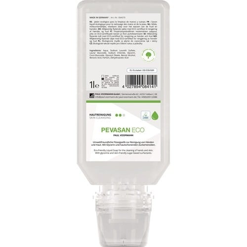 PAUL VOORMANN Handreinigung Pevasan ECO 1l ph-hautneutral Softflasche PAUL VOORMANN