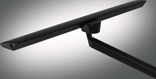 HANSA Schreibtischleuchte LED Zirkon Aluminium,ABS,Eisen,PC schwarz H.820mm m.Klemme