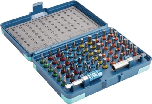 TECWERK Bitsortiment 62-tlg.Schlitz/PH/PZD/TX/6Kt.TECWERK