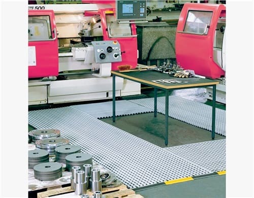 EHA Industrierost Zuschnitt B800xS18mm silbergrau PE/Kautschuk