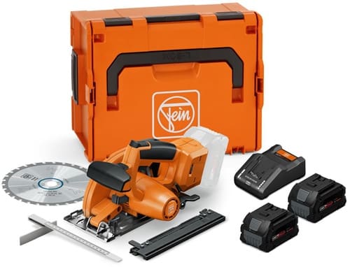 FEIN Akku-Metallhandkreissäge F-IRON Cut 57 AS Set 18V 2x8Ah Schnitt-T.90Grad 57mm