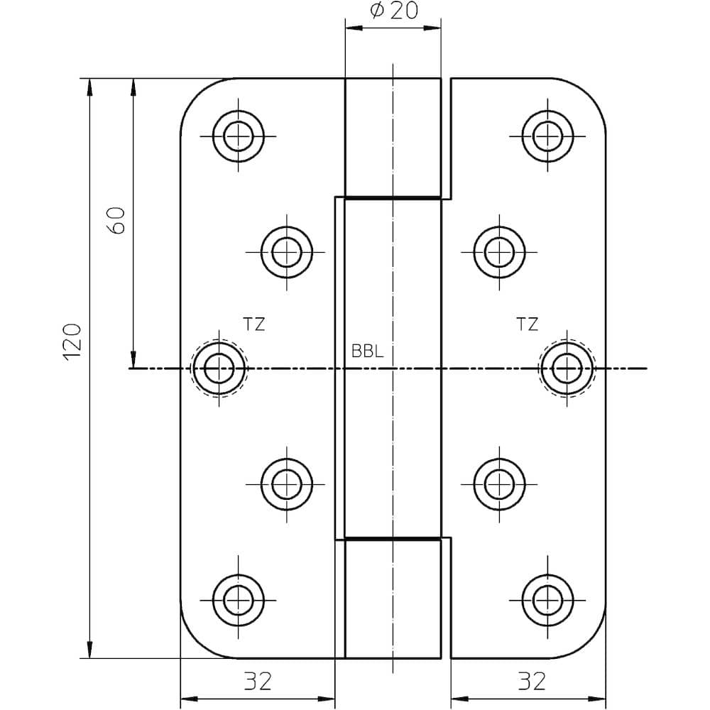 SIMONSWERK Objektband VARIANT® VN 2929/120, edelstahl