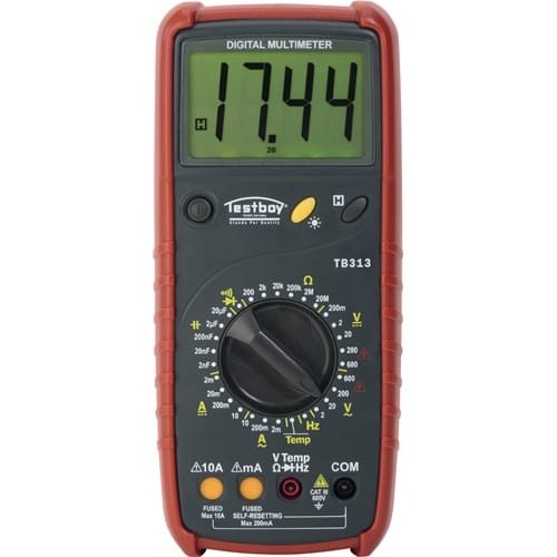TESTBOY Digitalmultimeter Testboy 313 0-600 V AC,0-600 V DC RMS TESTBOY
