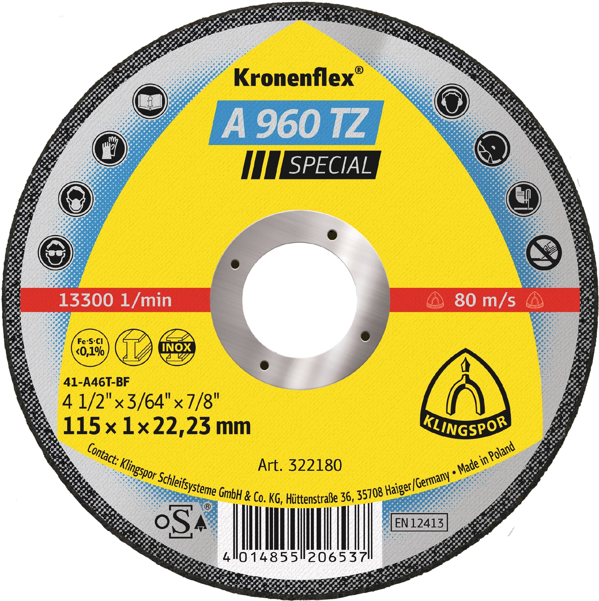 A 960 TZ Special Trennscheibe