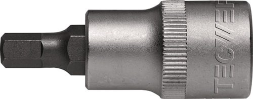TECWERK Steckschlüsseleinsatz 1/2 Zoll Innen-6-kant SW 7mm L.55mm TECWERK