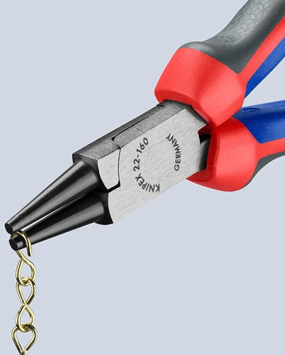 KNIPEX Rundzange L.160mm Kopf pol.Comfort-Griff KNIPEX