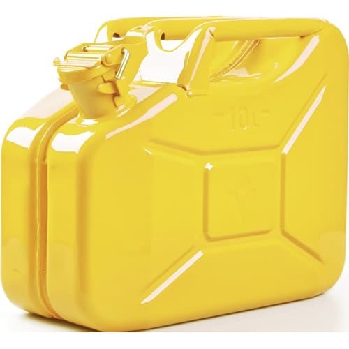 VALPRO Kraftstoffkanister 10l Zinkgelb RAL 1018 Stahlbl.0,9mm L345xB165xH275mm VALPRO