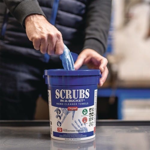 SCRUBS Handreinigungstuch o.Eins.v.Wasser 72 St.1 Eimer