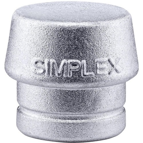 HALDER Schonhammerkopf SIMPLEX Kopf-Ø 50mm Weichmetall silber hart HALDER