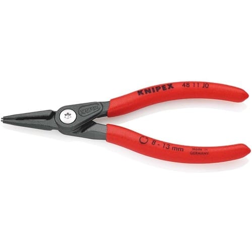 KNIPEX Präzisionssicherungsringzange J 0 f.Bohrungen D.8-13mm L.140mm KNIPEX