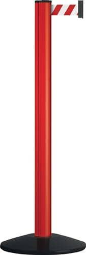 VIA GUIDE Gurtpfosten einfach D83xH970mm rot Gurt rot/weiß Fuß VG VIA GUIDE