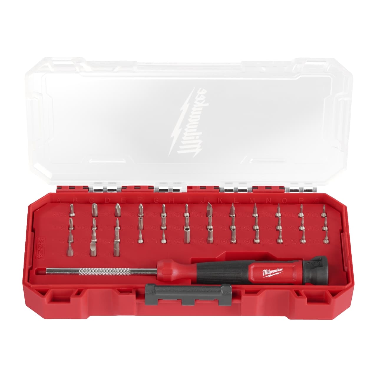 MILWAUKEE 39-teiliges Set in PACKOUT kompatibler Kassette Feinschraubendreher 39 in 1