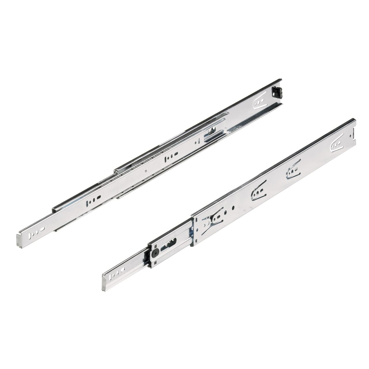 HETTICH Kugelauszug KA 5632, Seitenmontage, Abmessungen (H x B) 46 x 12,7 mm, 300 mm, schwarz, 1074019