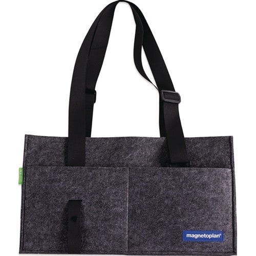 MAGNETOPLAN Moderatorentasche 100%recyceltem PES H250xB450xT150mm MAGNETOPLAN