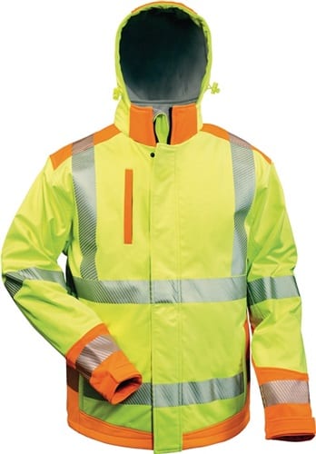 Warnschutz-Softshelljacke Rickmer gelb/orange ELYSEE