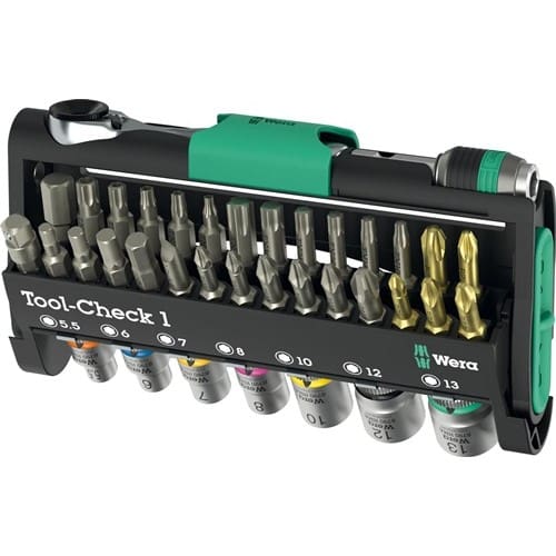 WERA Bit-/Steckschlüsselset Tool-Check 1 38-tlg.WERA