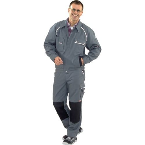 PLANAM Bundjacke Canvas 320 Gr.48 grau/schwarz PLANAM